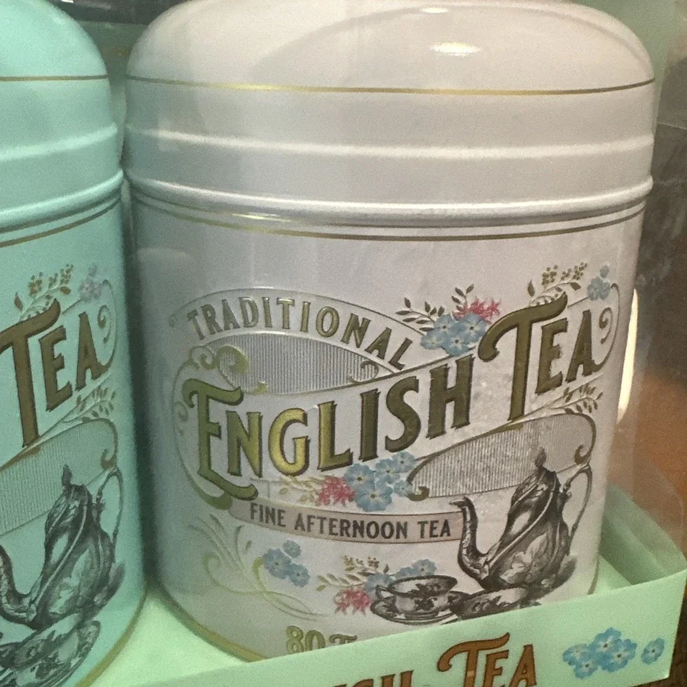 English Afternoon & Breakfast Victorian Vintage Tin Set‎ 160 Teabags